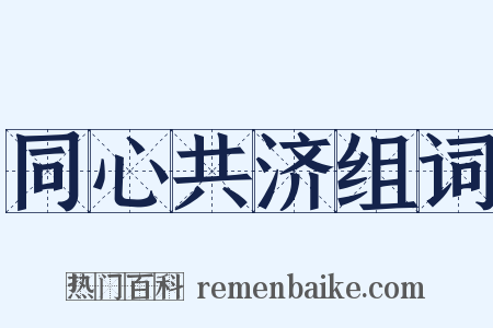 同心共济组词是什么意思的图片